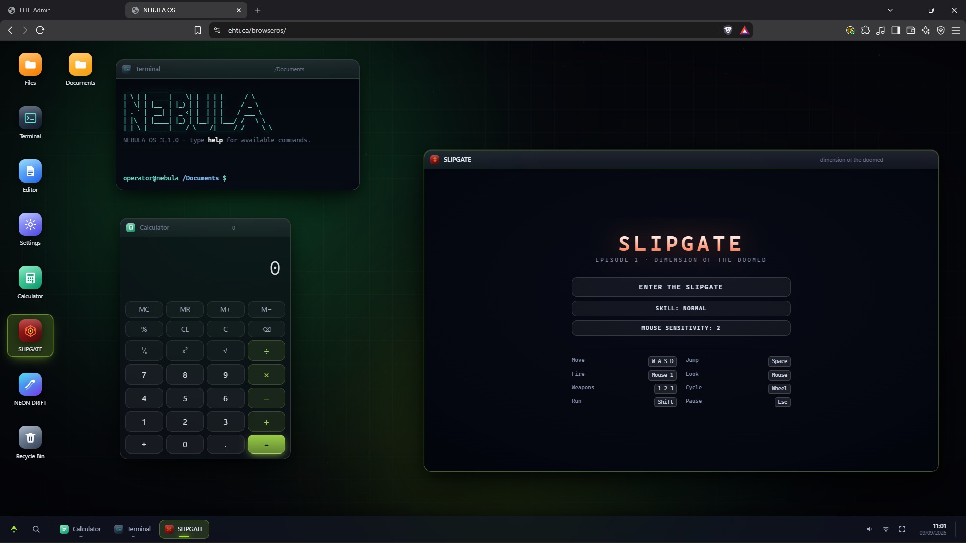 Nebula Browser OS